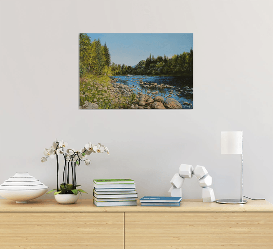 Mountain River Landscape