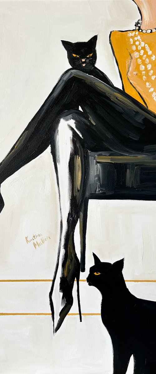 Jealous Cats II by Kristina Mallen