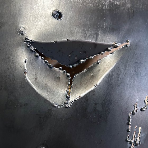 Wall sculpture - Dog basque