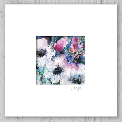 Floral Delight 32 - Textured Floral Abstract Painting by Kathy Morton Stanion by Kathy Morton Stanion