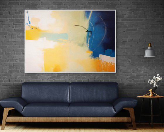 Yellow beat #6 abstraction