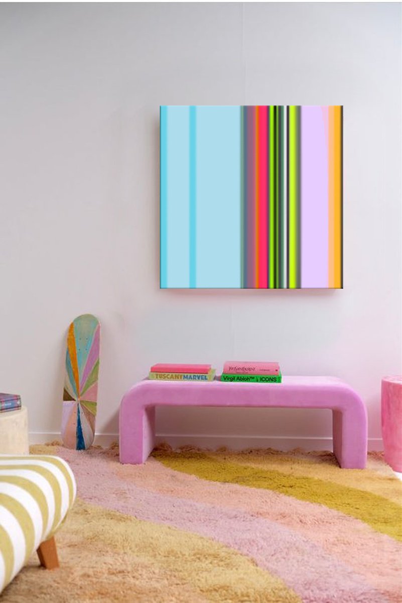 Abstract Giclee Print By Mir-Jan, 35 X 35", Abstract 94, Original Artwork