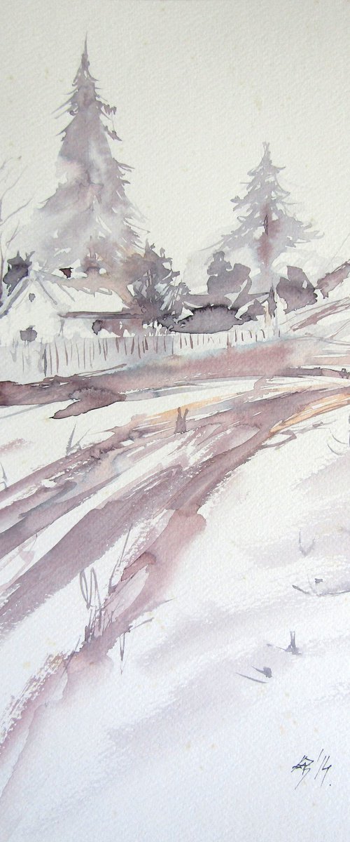 Winter landscape by Kovács Anna Brigitta