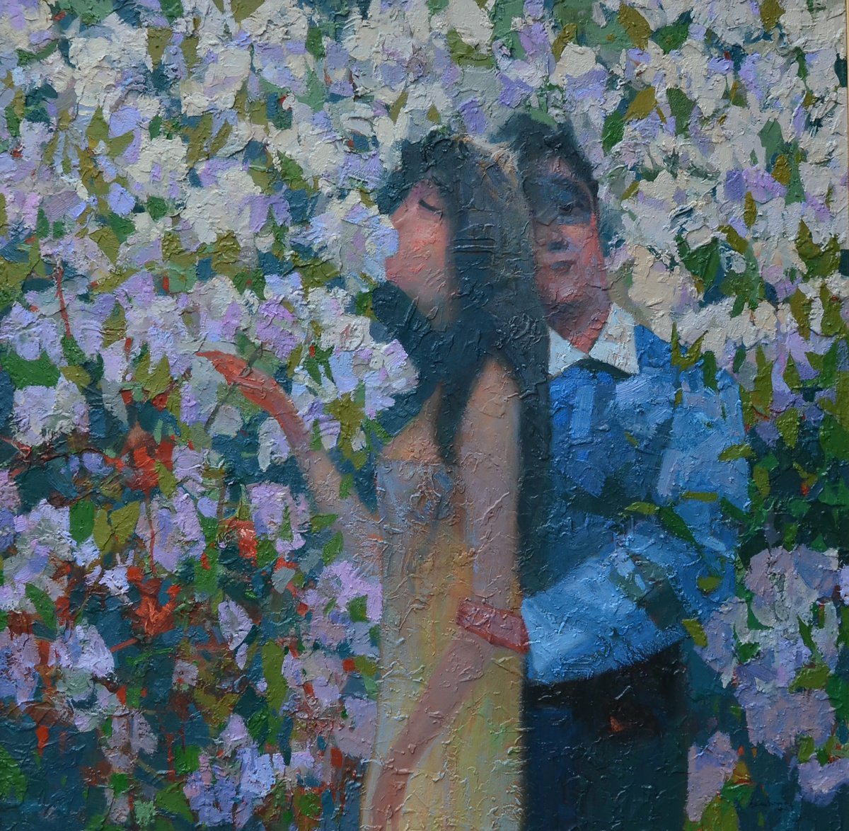 In The Shadow Of The Blossoms By Vytautas Laisonas, 35 X 35, Artwork For Sale On Artfinder