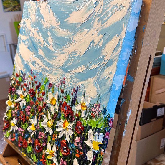 Wild Flowers deep impasto