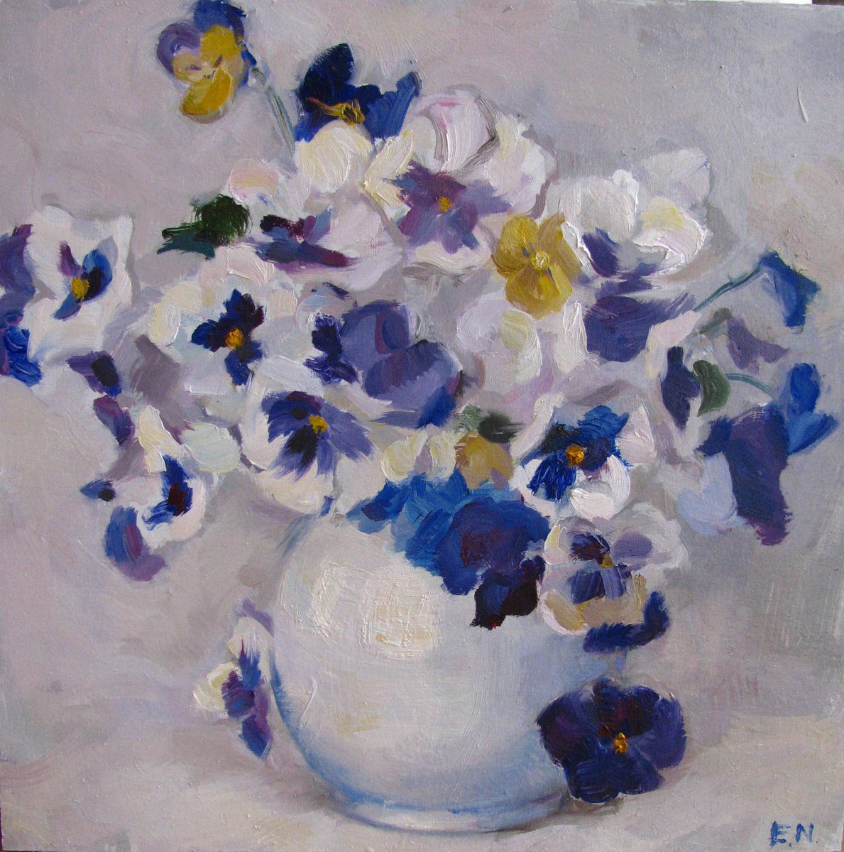 Bouquet of pansies by Nina Ezerskaya