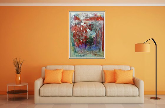 Inner peace -01- (n.351) - 70,00 x 95,00 x 2,50 cm - ready to hang - acrylic painting on stretched canvas