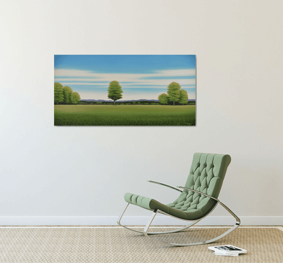 Countryside Trees - Blue Sky