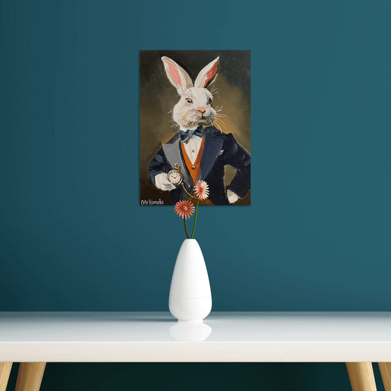 Bunny in a Tuxedo 3