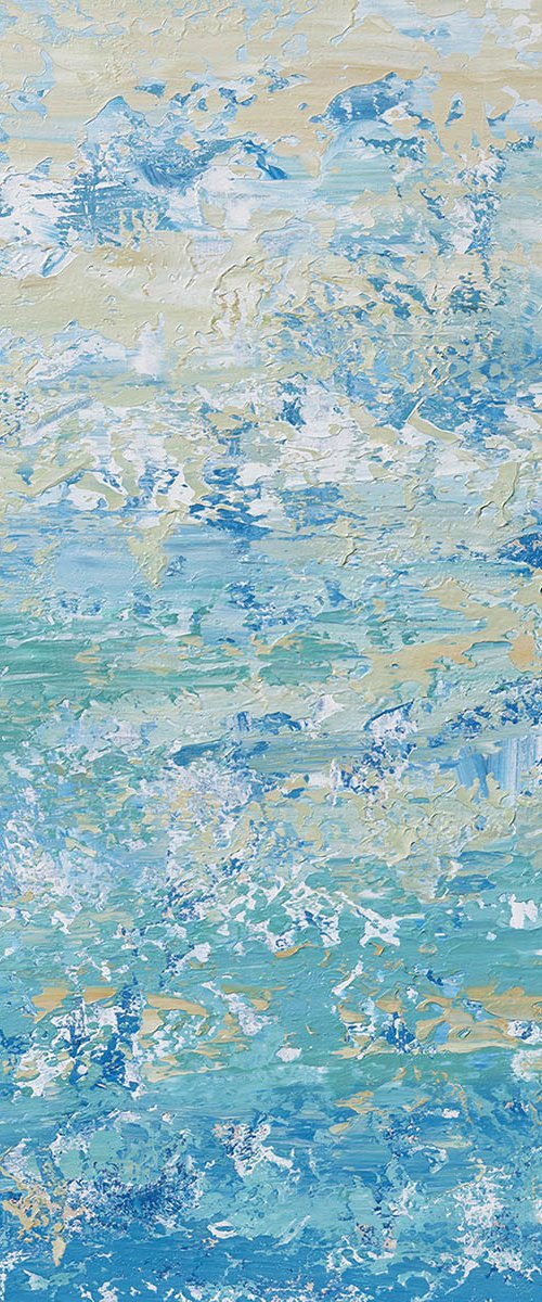 Aqua Light - Abstract Seascape by Suzanne Vaughan