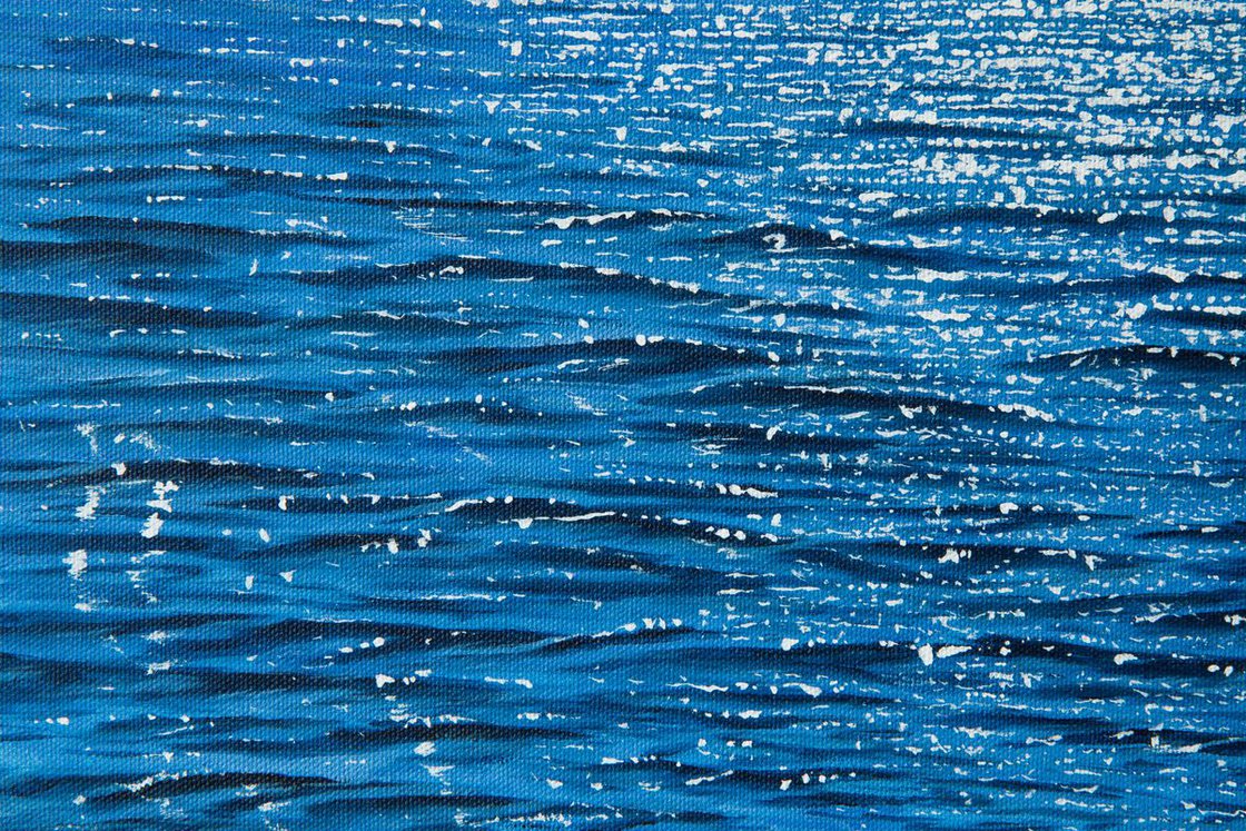 Shimmering ripples -2 Acrylic painting: Stefan Fierros | Artfinder