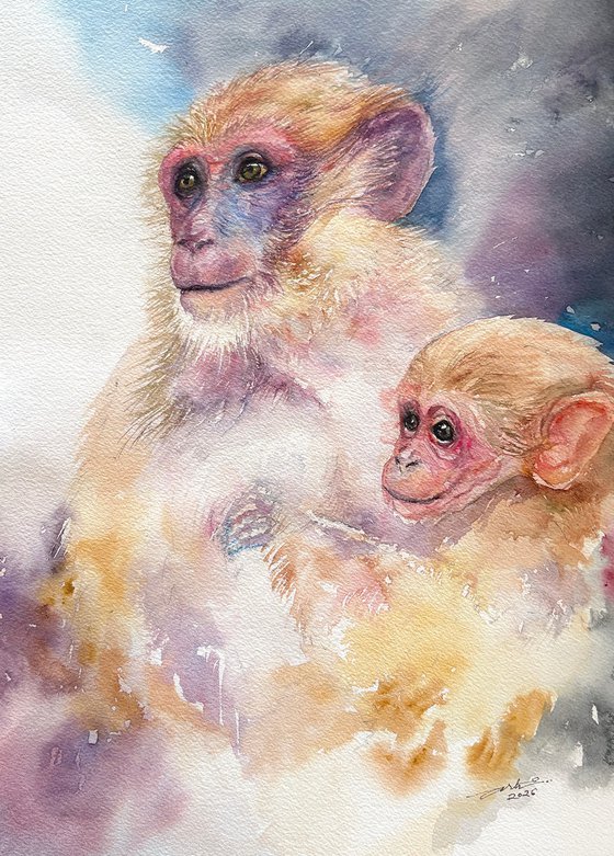 Monkey Mum and Baby