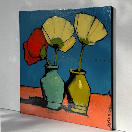 "Flowers in Vase" Original Painting