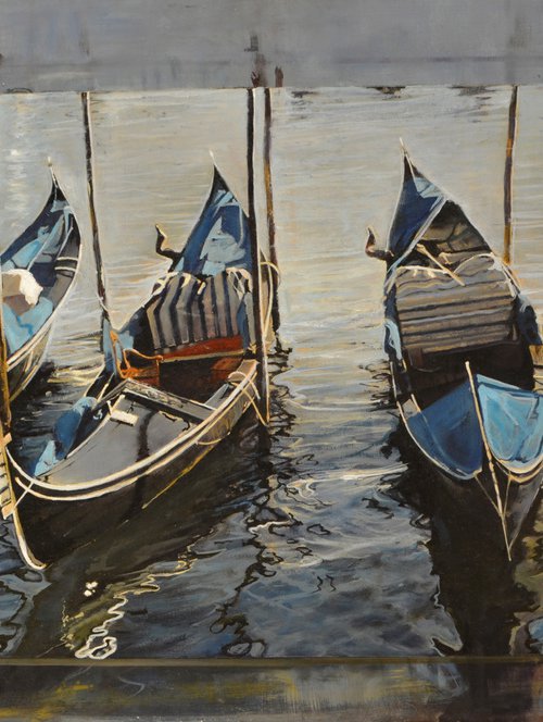 Four Gondolas by Marco  Ortolan