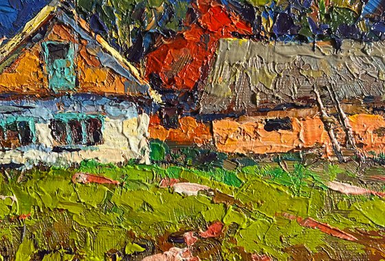 Sunny day in the village