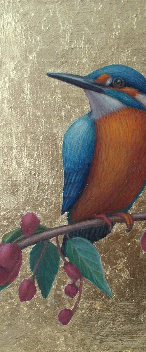 kingfisher bird "Bird of paradise" by Tatyana Mironova