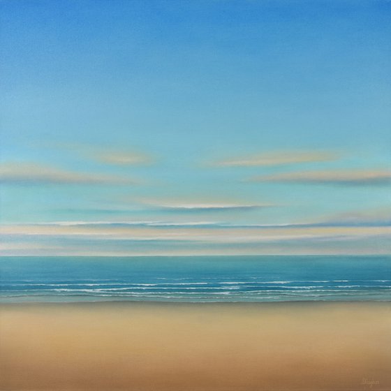 Beach Glow - Blue Sky Seascape