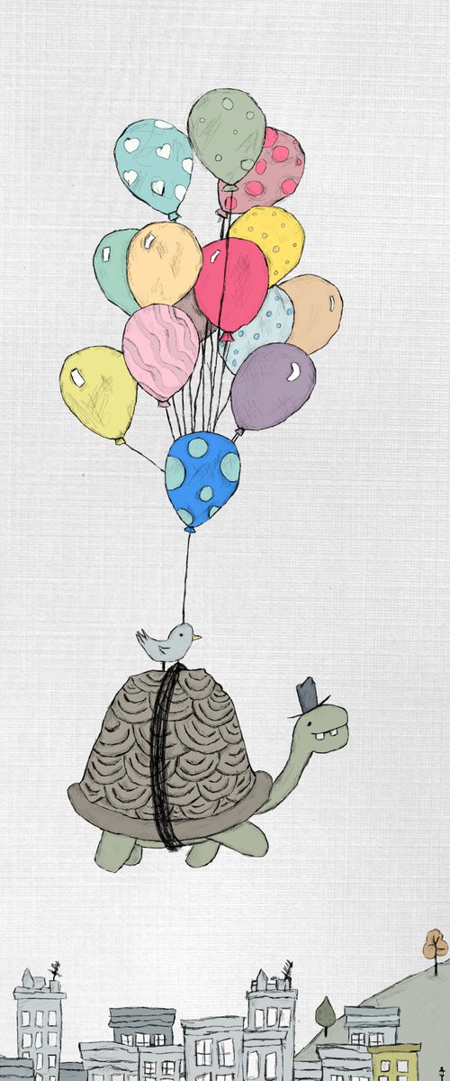 Tort balloon by Indie Flynn-Mylchreest of MeriLine Art