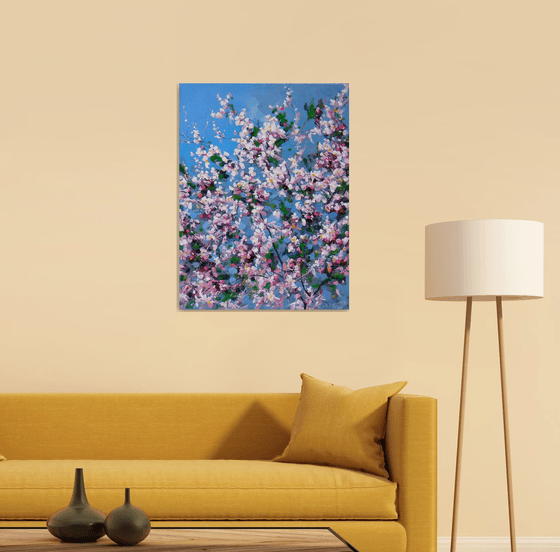 "Spring flowering" Acrylic painting