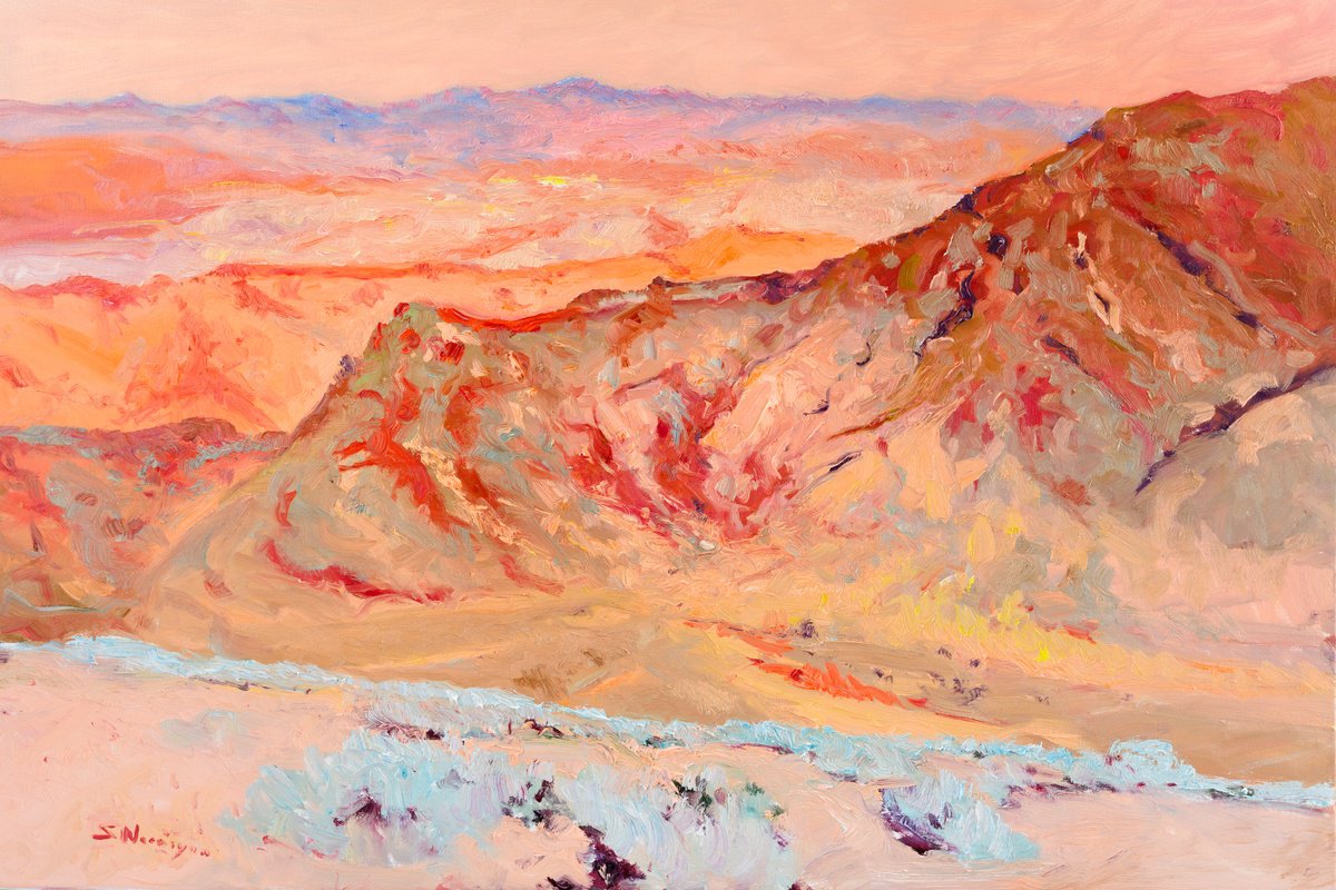 Expressive Oil Painting , Anza-Borrego Desert By Suren Nersisyan, 36 X 24, Artwork For Sale On Artfinder