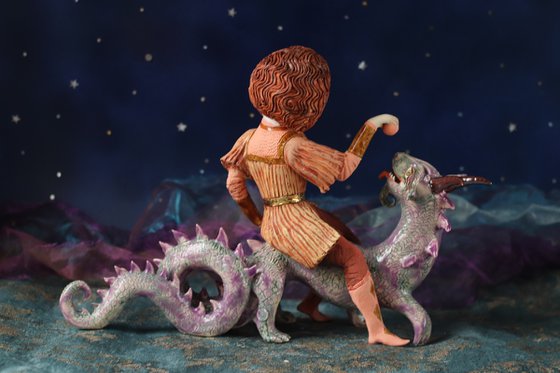 Georg playing with a Dragon. Genesis.