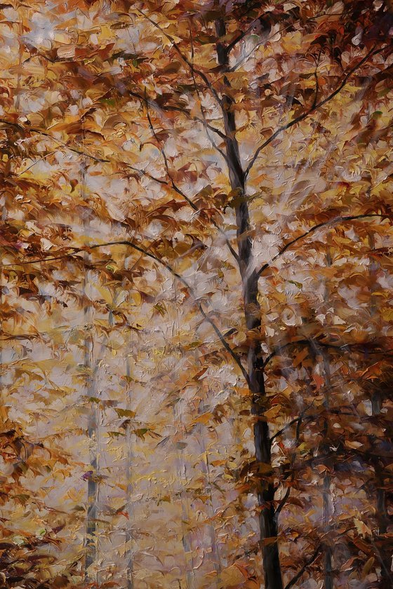 "Rays in a Yellow Leaf"