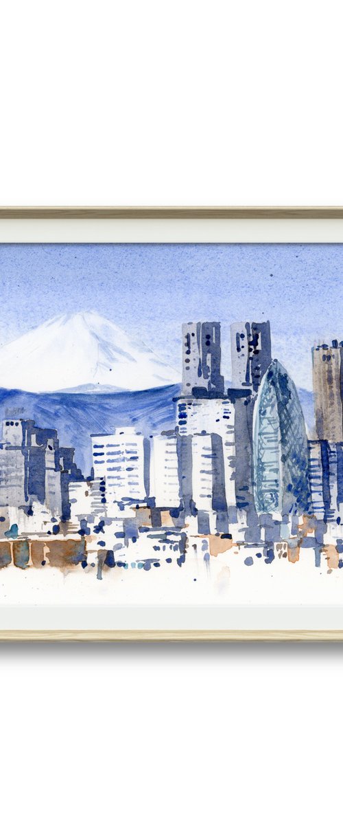 View of Fujiyama. by Tatyana Tokareva