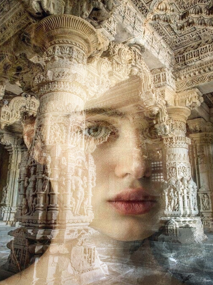 Illustrative Portrait Photograph By Bojan Jevtic, 35 X 47, Soul To Soul, Original Artwork