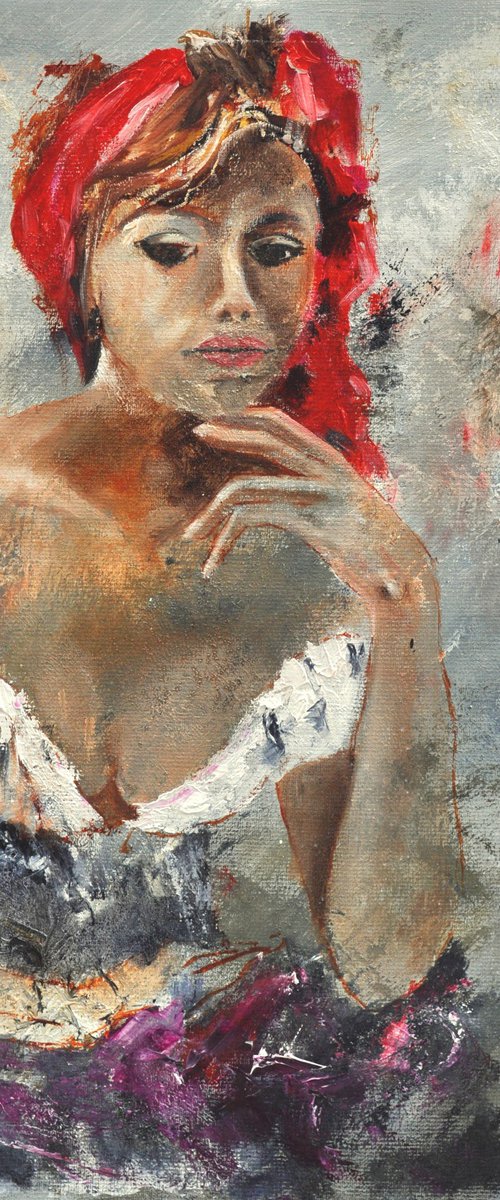 Gipsy girl by Pol Henry Ledent