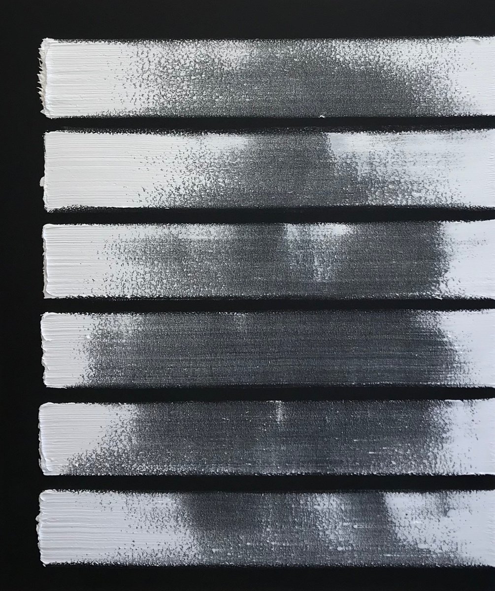 Abstract Acrylic Painting By Andrew Hardy, 39 X 47, Interference, 2019, Original Artwork