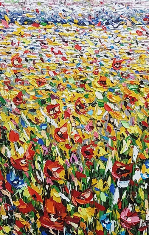 Wild Poppies Meadow by Andranik Harutyunyan