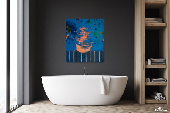 Abstract Portrait in Blue