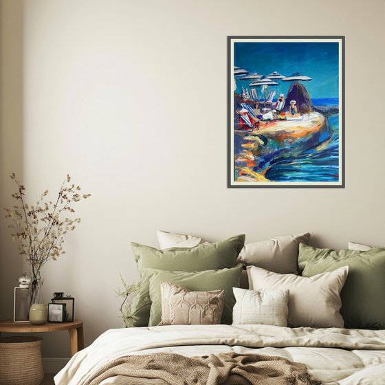 Sunlit Retreat by the Sea