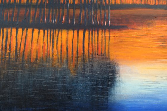 Sunrise in the land of Ice IV-  Fields and Colors Series