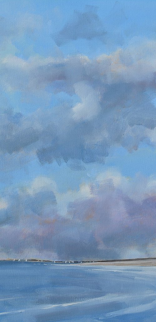 Distant Showers at Brancaster by Tom Cringle