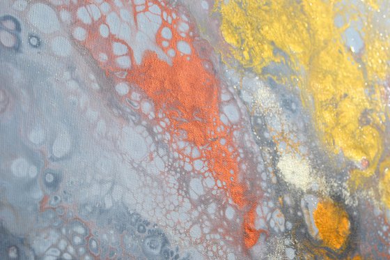 Neutral VI 140X70cm Gold and Silver Effect