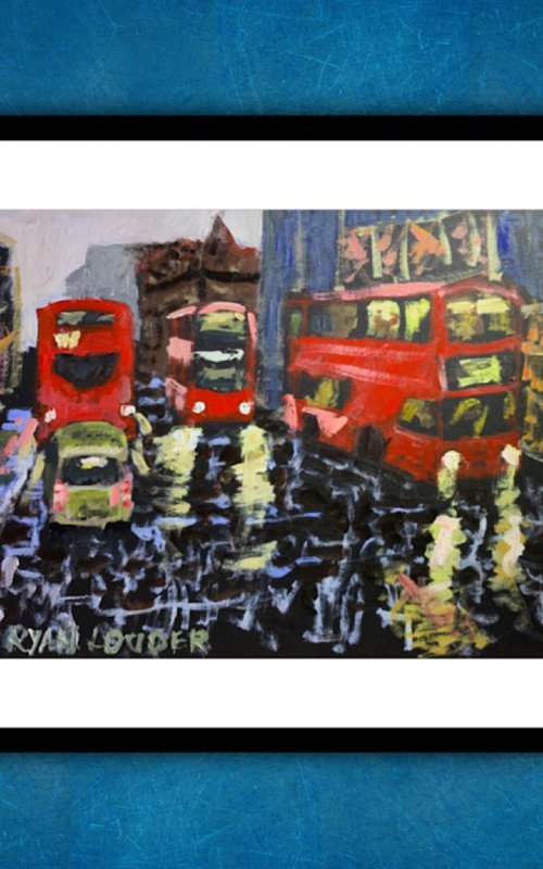 Three Red Busses by Ryan  Louder