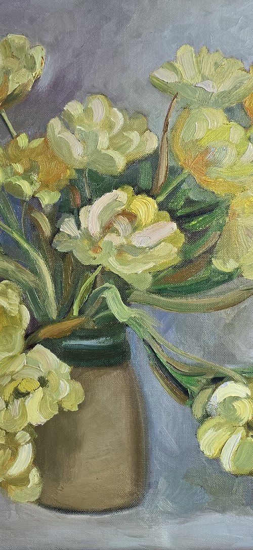 "Yellow tulips" by Olena Kolotova