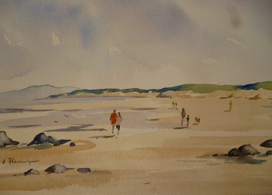 Walking at Bunbeg Beach