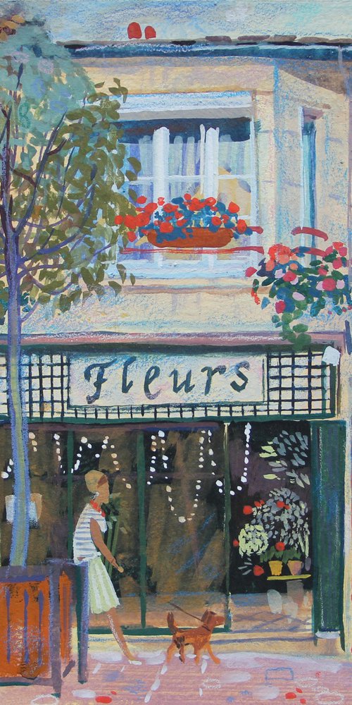 Sunday Flowers Store by Olga Kataeva-Rochford