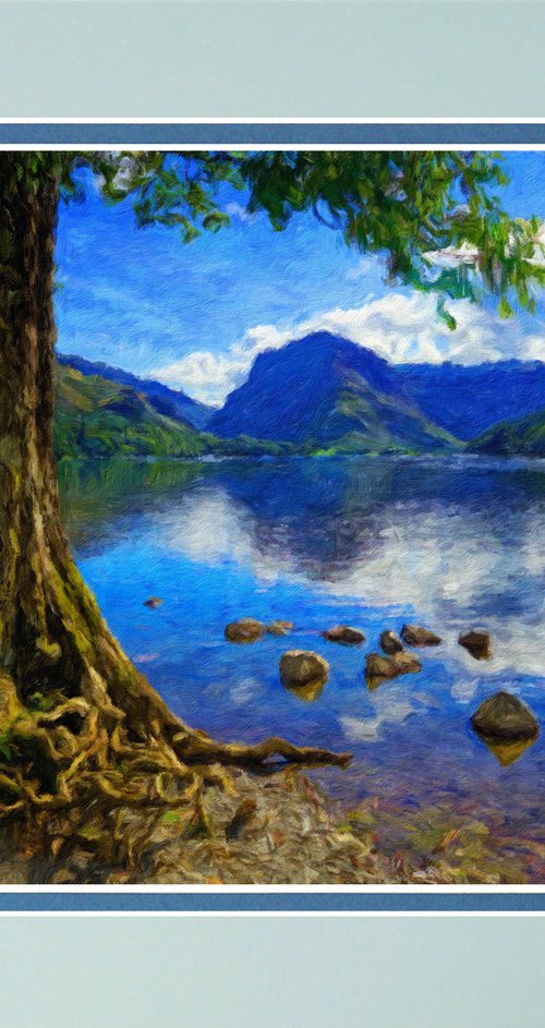 Buttermere Lake District Impressionism one by Robin Clarke