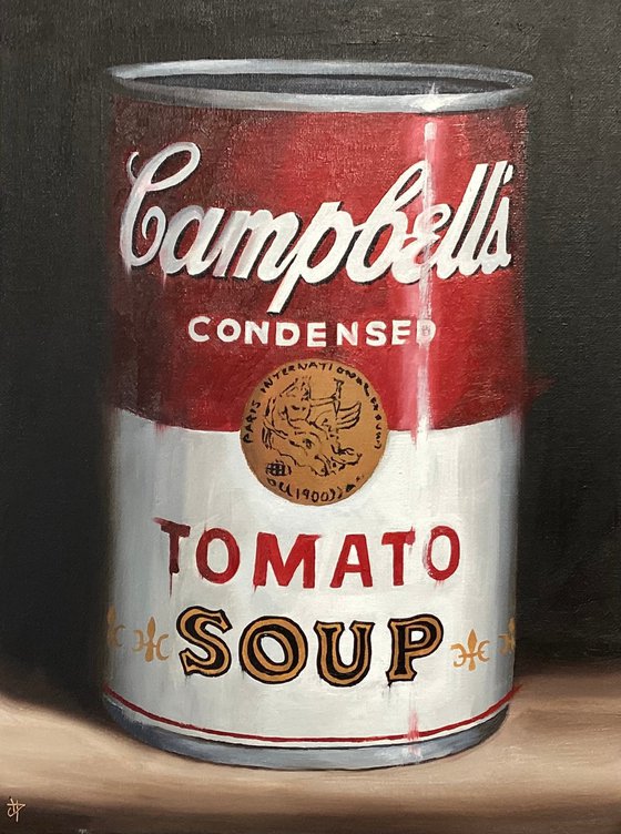 Soup can still life