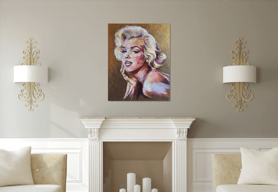 Marilyn Monroe Oil painting by Viktoria Lapteva | Artfinder