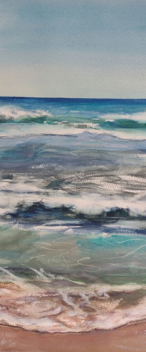Restless sea by Marina Del Pozo