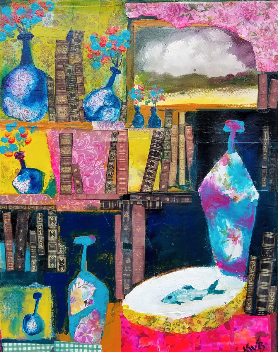 Still Life Painting By Kevin Blake, 16 X 20", Attic Window, Original Artwork