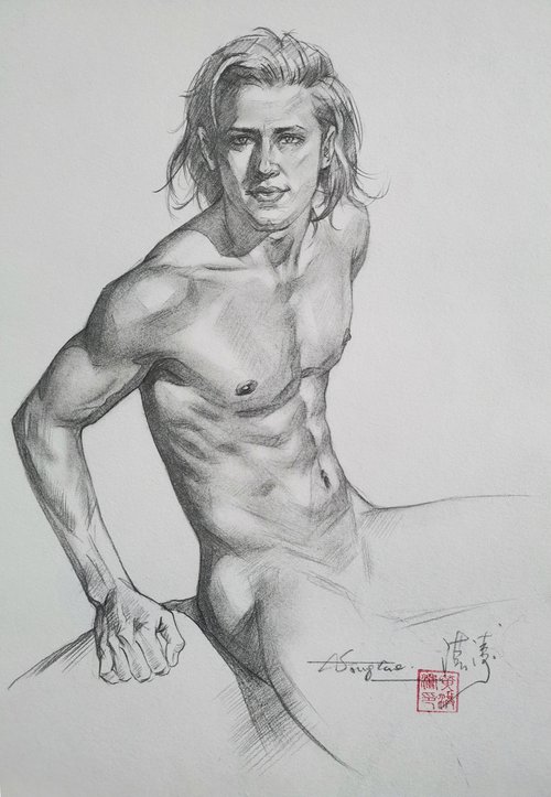 Drawing- male model #20311 by Hongtao Huang