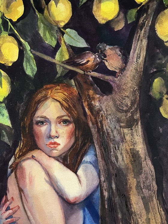 Under the lemon tree