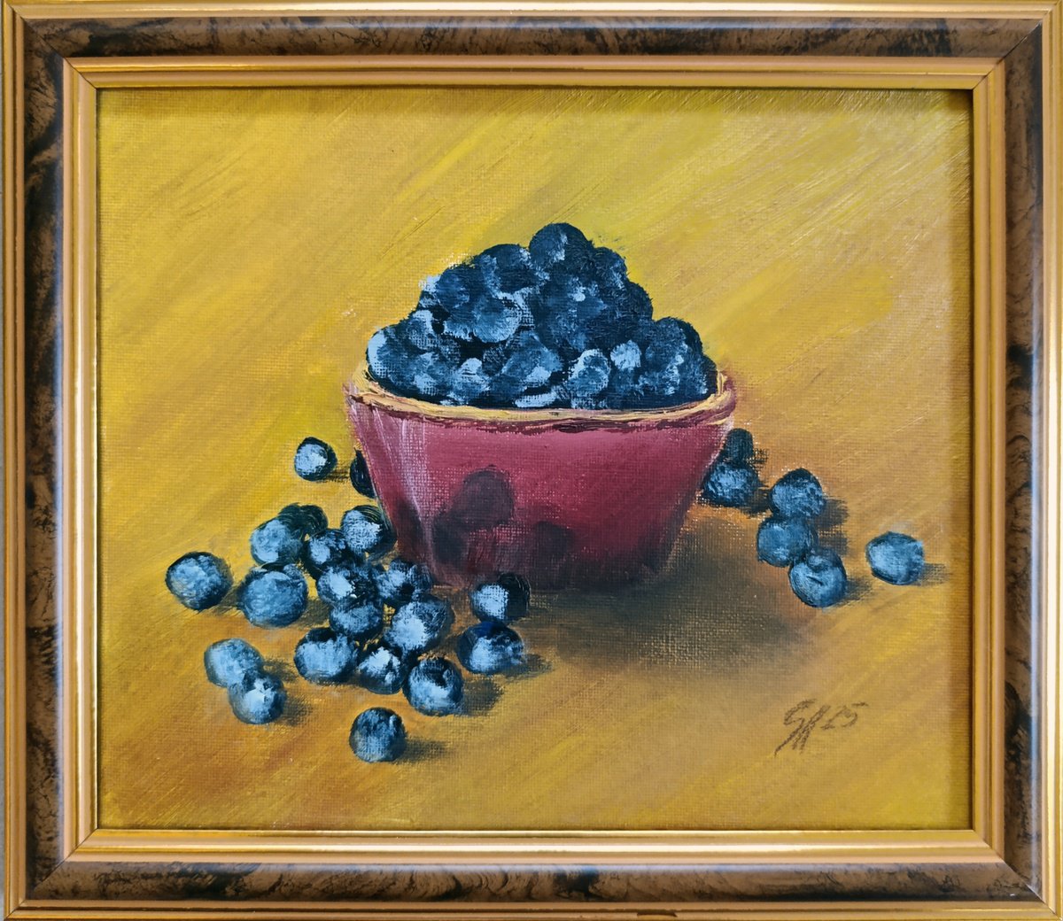 Blueberry By Salana Art / Svetlana Samovarova, 9 X 8, Artwork For Sale On Artfinder