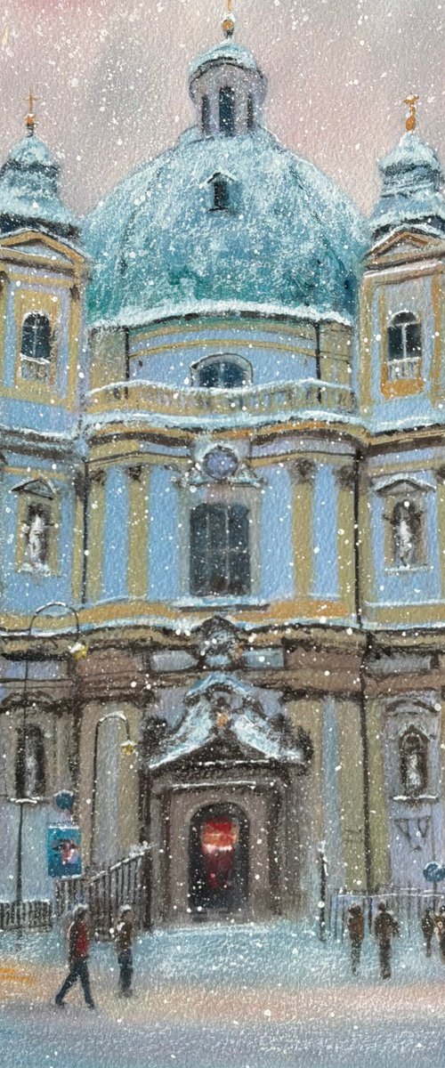 A Winters Day at St Peter’s, Vienna by Darren Carey