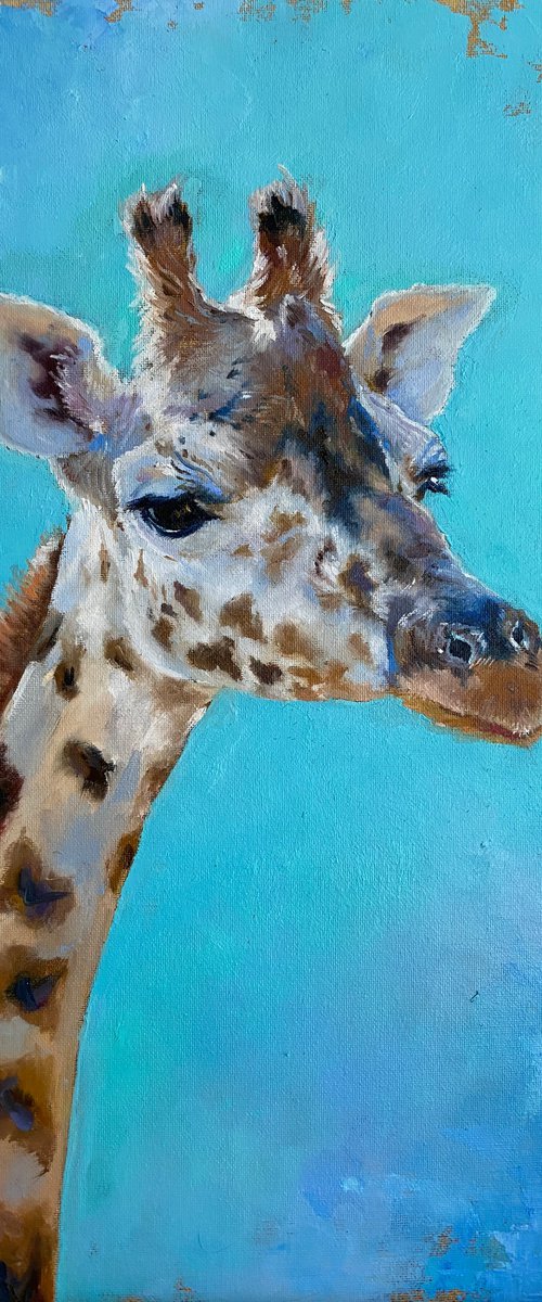 Pretty giraffe by Elvira Sultanova